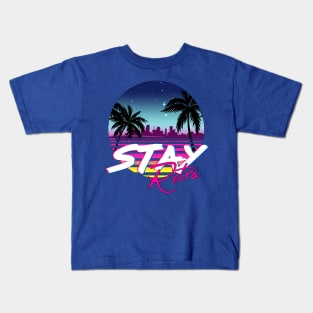 Stay Retro - Miami Vice Vaporwave Nights Kids T-Shirt